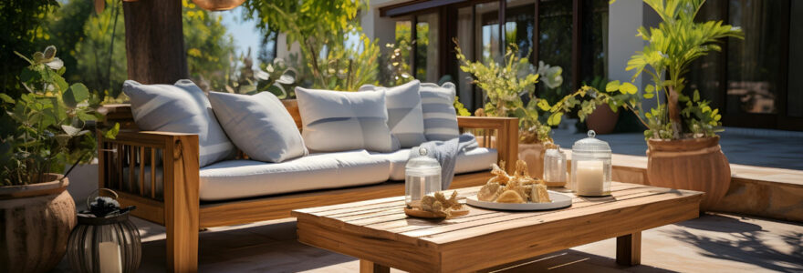 salon de jardin en bois
