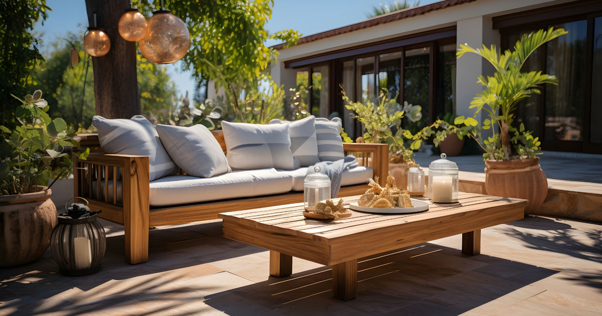 salon de jardin en bois